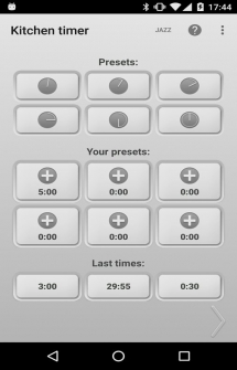 Приложение Kitchen Timer на Android
