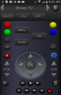 Приложение ZappIR TV Remote PRO для Андроид