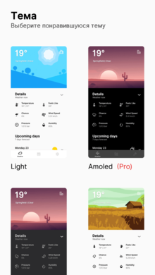 Overdrop Animated Weather Widgets на Android