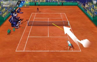 Игра Теннис пальцем на Андроид