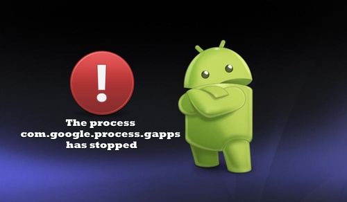 Com.google.process.gapps, произошла ошибка, процесс остановлен, что делать?