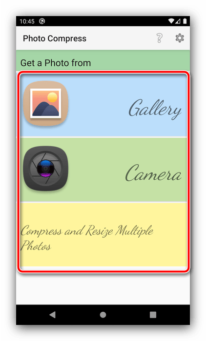 Compress and resize multiple photos