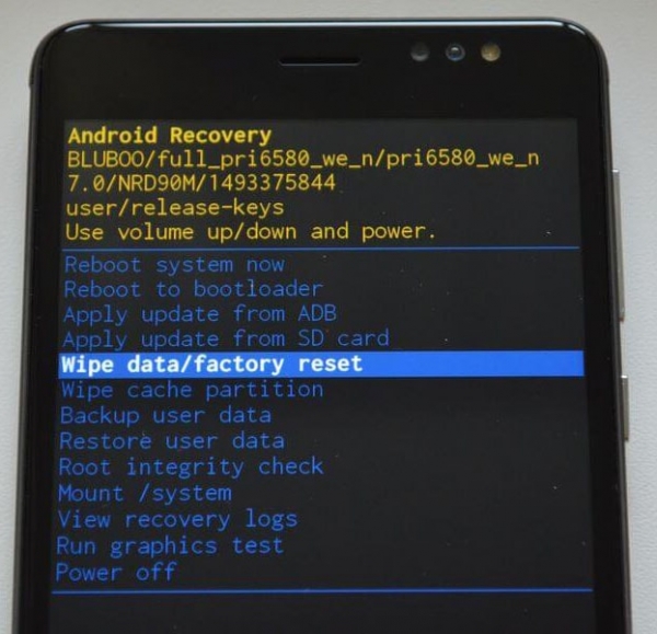 Как сбросить настройки на Android через Recovery