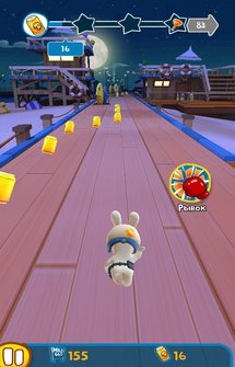 Игра Кролики: Сумасшедший бег на Android