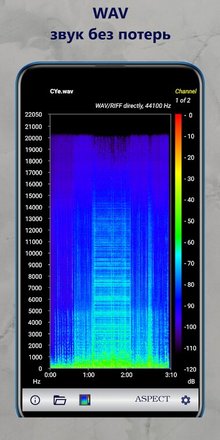 Анализатор спектрограмм аудио файлов spect Pro