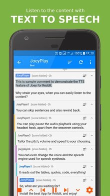 Joey for Reddit на Андроид