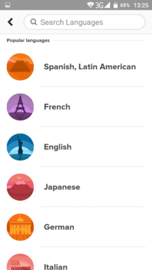 Изучение языковMango Languages на Андроид