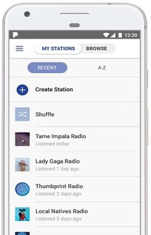 Радио Пандора на Android