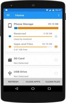 Приложение Storage Space на Андроид