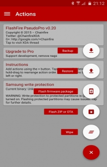 Программа для прошивки и бэкапов без рекавери и ПК - FlashFire на Андроид