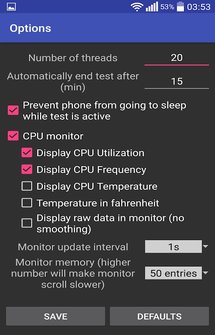 CPU Throttling Test на Андроид