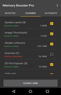 Android Memory Toolbox на Андроид