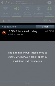 Программа заблокирует надоедающую СМС рекламу и звонки на Android