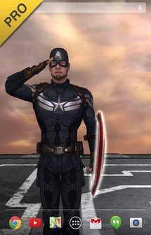Капитан Америка - Живые обои для Андроид