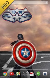 Captain America Live Wallpaper на Android