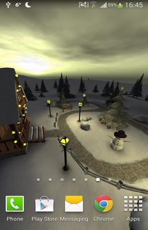 Живые обои Winter 3D на Андроид