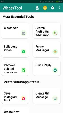 WhatsTool: Toolkit for WhatsApp на Андроид
