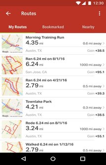 Приложение для велосипедистов Map My Ride GPS Cycling на Андроид