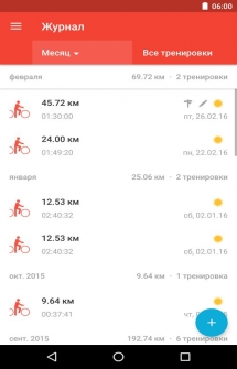 Приложение для велосипедистов на Андроид