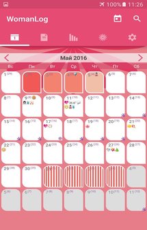 WomanLog календарь на Андроид